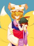  blush cat_ears chen surcoat touhou yakumo_ran 