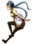  pantyhose stockings thigh-highs twintails waitress 