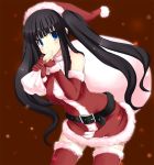  popsicle santa santa_costume solo thigh-highs thighhighs zettai_ryouiki 