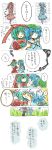  comic highres kagiyama_hina kawashiro_nitori kiss korona multiple_girls touhou translation_request yuri 
