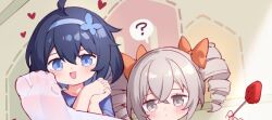  blush bronya_zaychik chinese_commentary commentary_request feet honkai_(series) honkai_impact_3rd loli pantyhose seele_vollerei tsubasa_tsubasa white_pantyhose yuri 