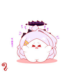  >_< afterimage ahoge ahoge_wag blue_archive blush closed_eyes colored_shadow commentary_request expressive_hair facing_viewer flying_sweatdrops full_body grey_hair hair_ornament hairclip halo highres hina_(blue_archive) horns kurukurumagical long_hair nose_blush open_mouth parted_bangs shadow simple_background single_hair_intake solo standing translation_request very_long_hair wavy_mouth white_background 