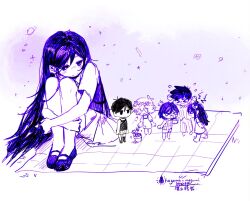  >_< 2girls 4girls antenna_hair aubrey_(headspace)_(omori) aubrey_(omori) barefoot basil_(headspace)_(omori) basil_(omori) black_socks black_tank_top bow brother_and_sister brothers checkered_blanket checkered_tank_top closed_eyes closed_mouth collared_pajamas collared_shirt colored_skin commentary double-parted_bangs flower flower_pot flower_wreath flying_sweatdrops hair_between_eyes hair_bow hashtag-only_commentary hayama_megumi head_wreath hero_(headspace)_(omori) hero_(omori) highres holding holding_knife hugging_own_legs kel_(headspace)_(omori) kel_(omori) knees_up knife limited_palette long_hair long_shirt long_sleeves looking_at_another mari_(headspace)_(omori) mari_(omori) mini_person miniboy minigirl multiple_girls omori omori_(omori) overall_shorts overalls pajamas pants picnic_blanket plant pleated_skirt potted_plant purple_hair purple_sweater_vest shirt shoes short_hair short_sleeves shorts siblings sitting sketch skirt socks striped_clothes striped_pajamas striped_pants striped_shorts sweater_vest t-shirt tank_top tongue tongue_out twitter_username vertical-striped_clothes vertical-striped_pajamas vertical-striped_pants vertical-striped_shorts violet_eyes white_shirt white_shorts white_skin 