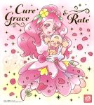  1girl :d ;d bow character_name cure_grace flower full_body gloves green_bow hair_bow hair_flower hair_ornament healin&#039;_good_precure heart heart_hair_ornament high_heels highres latte_(precure) layered_skirt long_hair looking_at_viewer medium_skirt one_eye_closed open_mouth pink_hair pink_skirt precure purple_bow red_eyes shiny shiny_hair skirt smile solo very_long_hair violet_eyes white_background white_footwear white_gloves yellow_flower 