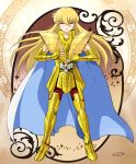  1boy armor golden_armor highres male mizuhara_aki posing saint_seiya solo virgo_shaka 
