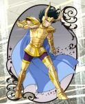  1boy armor capricorn_shura golden_armor highres male mizuhara_aki posing saint_seiya solo 