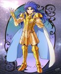  1boy armor gemini_saga golden_armor highres male mizuhara_aki posing saint_seiya solo 