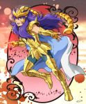 1boy armor golden_armor highres male mizuhara_aki posing saint_seiya scorpio_milo solo 