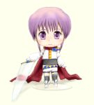  angelous_lazward chibi imageboard_colors lowres male nendoroid oekaki original purple_hair scarf seto solo sword weapon yagisaka_seto 