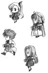  butz_klauser butz_klauser_(cosplay) caro_ru_lushe chibi cosplay erio_mondial faris_scherwiz faris_scherwiz_(cosplay) final_fantasy final_fantasy_v hat kerykeion krile_mayer_baldesion krile_mayer_baldesion_(cosplay) lenna_charlotte_tycoon lenna_charlotte_tycoon_(cosplay) long_hair lutecia lutecia_alpine mahou_shoujo_lyrical_nanoha mahou_shoujo_lyrical_nanoha_strikers monochrome short_hair side_ponytail vivio 