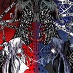  len melty_blood pointy_ears red_eyes ren tsukihime type-moon white_hair white_len white_ren 