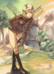  boots knife nature outdoors outside sweater windmill yohane 