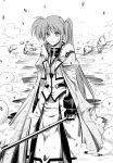  himura_kiseki mahou_shoujo_lyrical_nanoha mahou_shoujo_lyrical_nanoha_strikers monochrome raising_heart takamachi_nanoha 