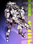  arex-03_toad gun highres holding holding_gun holding_weapon ishiwata_makoto looking_down mecha military no_humans obsolete science_fiction solo standing weapon wheel 