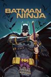  1boy armor artist_request bat batman batman_(series) batman_ninja bodysuit cape dc_comics flying gloves highres japanese_armor katana logo looking_at_viewer official_art official_style promotional_art science_fiction serious sheath superhero sword weapon 