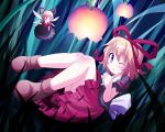  des doll grass hair_ribbon medicine_melancholy purple_eyes ribbon ribbons short_hair su-san touhou violet_eyes wink 