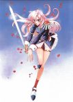  pink_hair revolutionary_girl_utena saitou_chiho scan shoujo_kakumei_utena sword tenjou_utena weapon 
