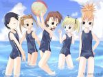  1024x768 character_request digimon jpeg_artifacts swimsuit tagme wallpaper water 