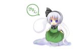  hitodama konpaku_youmu konpaku_youmu_(ghost) myon myon_(phrase) touhou yuzuki_(artist) 