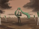  detached_sleeves fate/stay_night fate_(series) hatsune_miku long_hair parody spring_onion thigh-highs thighhighs twintails unlimited_blade_works vocaloid zettai_ryouiki 