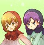  akazukin_chacha blush chacha hood mathnote multiple_girls purple_hair yakko 