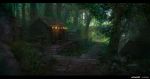  building commentary day english_commentary forest grass house nature no_humans original path scenery stairs tree w-e-z 