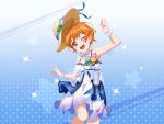  armpits bang_dream! blush dress hat kitazawa_hagumi orange_hair red_eyes short_hair smile wink 