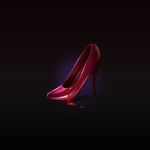  blood commentary_request dark_background gradient gradient_background high_heels no_humans nyatokanyaru original red_footwear 