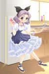  :p cuffs dress drill_hair fridge frills kitchen masakichi_(crossroad) milk refrigerator ribbon ribbons shirayuki_(sister_princess) sister_princess tongue wrist_cuffs 
