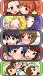  amami_haruka blush breast_grab breasts futami_ami futami_mami glasses hagiwara_yukiho hoshii_miki idolmaster kikuchi_makoto kisaragi_chihaya minase_iori miura_azusa sleeping takatsuki_yayoi twintails yukimako yuri zanzi 