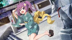  22/7 long_hair purple_hair toujou_yuki twintails violet_eyes yukata 