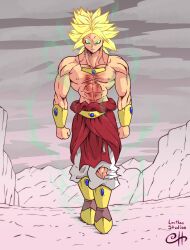  absurdres broly_(dragon_ball_z) dragon_ball dragon_ball_z highres legendary_super_saiyan non-web_source redrawn super_saiyan 