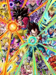  aura black_hair blue_eyes blue_sash boots broly_(dragon_ball_super) cell_(dragon_ball) dougi dragon_ball dragon_ball_gt dragon_ball_super dragon_ball_z_dokkan_battle earrings frieza fused_zamasu gloves gogeta goku_black gotenks highres jewelry kamehameha_(dragon_ball) long_hair looking_at_viewer majin_buu male_focus metamoran_vest monkey_boy monkey_tail multiple_boys muscular muscular_male omega_shenron pants potara_earrings sash shirt son_goku spiky_hair super_saiyan super_saiyan_3 super_saiyan_4 super_saiyan_blue tail trunks_(dragon_ball) trunks_(future)_(dragon_ball) vegeta vegetto wai_(y48754085) white_gloves zamasu 