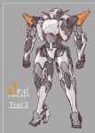  commentary english_commentary english_text full_body grey_background kopaka_(karda_nui) no_humans original robot simple_background sketch solo standing 