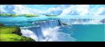  clouds highres landscape mugon nature panorama scenery sky tree trees water waterfall 