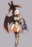 gun monster_hunter n.a. solo thigh-highs thigh_boots thighhighs weapon white_hair wings 
