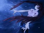  belt breasts brown_hair closed_eyes glowing hands large_breasts long_hair noyamano_ringo outstretched_arms outstretched_hand pants purple_hair solo spread_arms standing t-shirt twintails very_long_hair wallpaper 