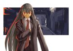  kasuga_yukihito mahou_sensei_negima mahou_sensei_negima! pant_suit suit tatsumiya_mana trench_coat trenchcoat 