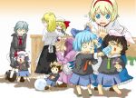  age_regression alice_margatroid animal_ears asaki blonde_hair blue_hair bunny_ears cat_ears cat_tail cat_tails chen child children cirno cry flandre_scarlet inaba_tewi izayoi_sakuya kindergarten kirisame_marisa long_hair middle_finger nose_picking o_o patchouli_knowledge purple_hair rabbit_ears reisen_udongein_inaba remilia_scarlet school_uniform short_hair skirt tail tears time_paradox touhou wings young ⑨ 