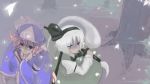  closed_fan fan folding_fan hairband hase_neet hat hitodama japanese_clothes katana kimono konpaku_youmu konpaku_youmu_(ghost) myon ocha petals pink_hair ribbon ribbons saigyouji_yuyuko short_hair sword touhou weapon white_hair 