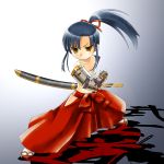  bushidou_(sekaiju) natsuno_hareruya ponytail ronin_(etrian) sekaiju_no_meikyuu sword weapon 