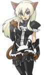  blonde_hair blue_eyes druaga_no_tou fatina gothic_lolita lolita_fashion long_hair lowres pantyhose paws tail 