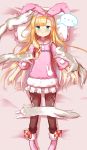  ... 1girl :&lt; animal bangs baram bed_sheet black_pants blonde_hair blush cat commentary_request eyebrows_visible_through_hair frilled_pillow frills fur-trimmed_legwear fur-trimmed_sleeves fur-trimmed_sweater fur_trim green_eyes hair_ribbon highres long_hair long_sleeves lying mononobe_alice nijisanji nose_blush on_back pants pants_under_skirt parted_lips pillow pink_lips pink_ribbon pink_sweater pleated_skirt ribbon skirt socks solo spoken_ellipsis sweater triangle_mouth very_long_hair virtual_youtuber white_skirt 