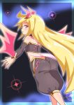  1girl ass blonde_hair breasts character_request commentary_request cougar1404 long_hair looking_at_viewer majin_shoujo solo 
