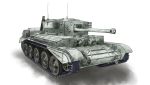  caterpillar_tracks commentary_request cromwell_(tank) ground_vehicle kaimu_(tanishi_no_hitsugi) military military_vehicle motor_vehicle original tank white_background 