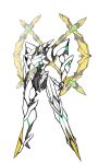  arceus english_commentary floating gen_4_pokemon glowing glowing_eyes highres looking_down mecha mechanization mythical_pokemon no_humans open_hands pinguinkotak pokemon pokemon_(game) pokemon_dppt red_eyes solo white_background 