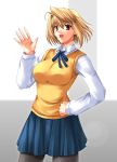  blonde_hair miyai_max pantyhose school_uniform tsukihime 