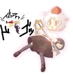  child crossover hat heartless inubashiri_momiji keyblade kingdom_hearts shadow shield short_hair touhou white_hair 