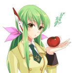  cc code_geass green_hair otabe_sakura otabetaste robot_ears school_uniform tomato 