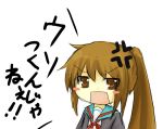  angry bad_id chibi genderswap kyonko man-tan nanatsu ponytail suzumiya_haruhi_no_yuuutsu translated 